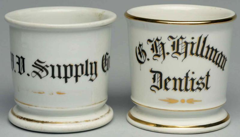 Lot of 2: Shaving Mugs. 
Includes