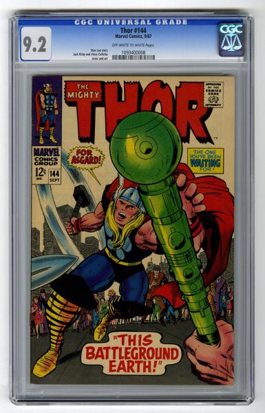Thor #144 CGC 9.2 Marvel Comics 9/67.