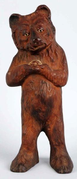 Cast Iron Standing Honey Bear Doorstop.