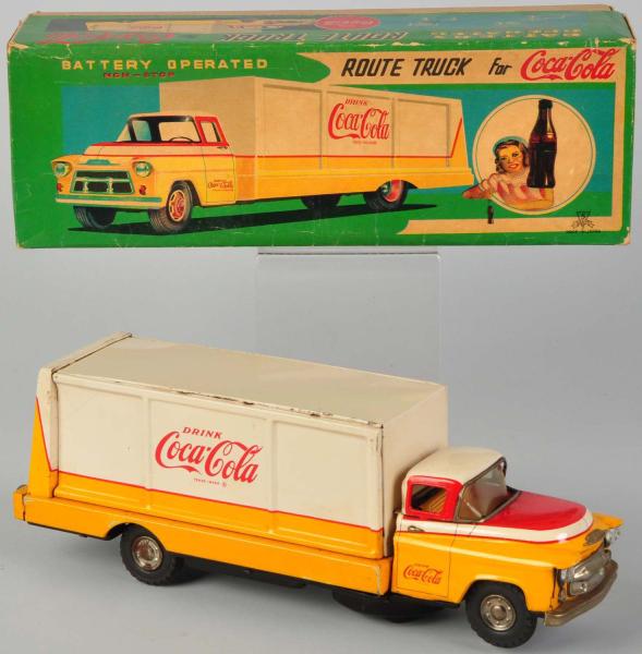 Coca-Cola Battery-Operated Truck. 
1950s.