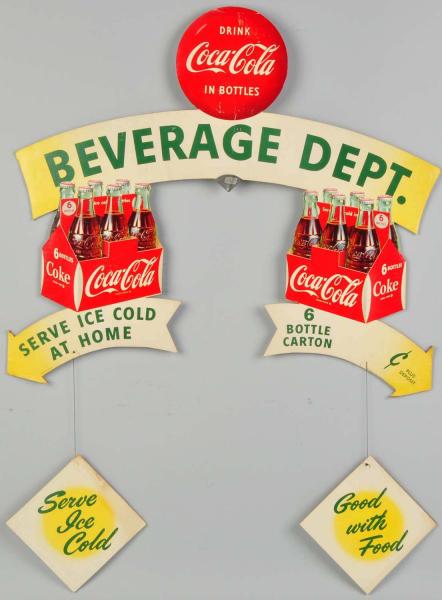 Coca-Cola Beverage Department Sign.