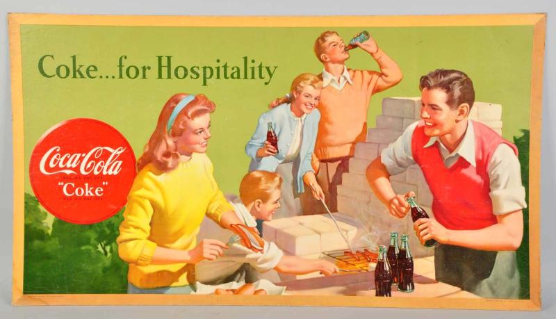 Small Coca-Cola Horizontal Poster. 
1948.