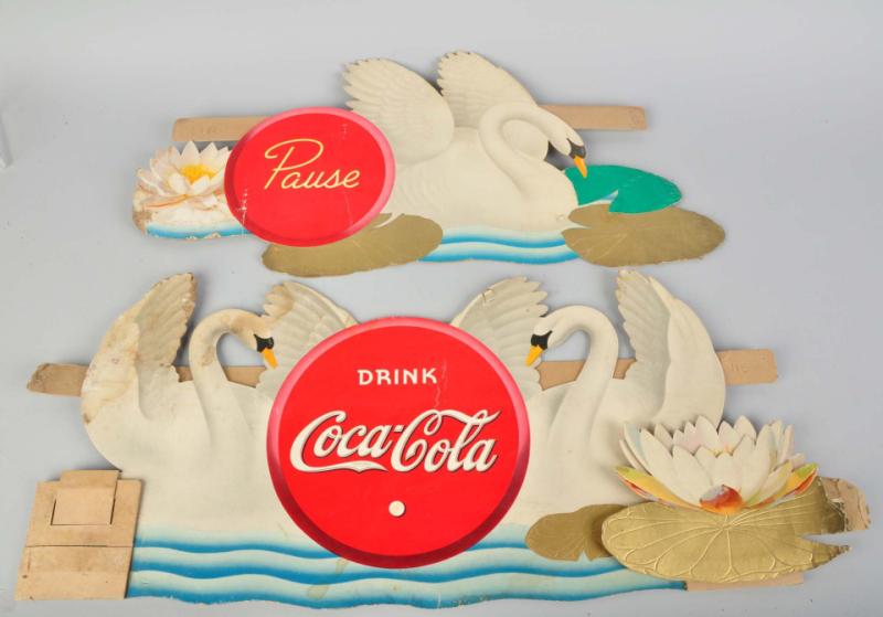 Coca-Cola Swan Festoon. 
1938. Stains,