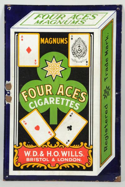 Porcelain Four Aces Cigarettes