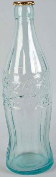 Coca-Cola Display Bottle with Cap. 
1930s.