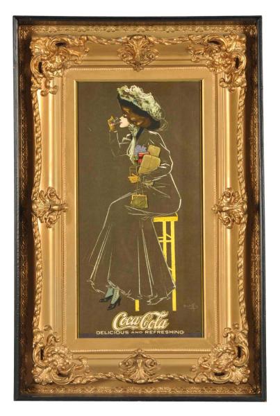 Very Rare Paper Coca-Cola Poster. 
1912.