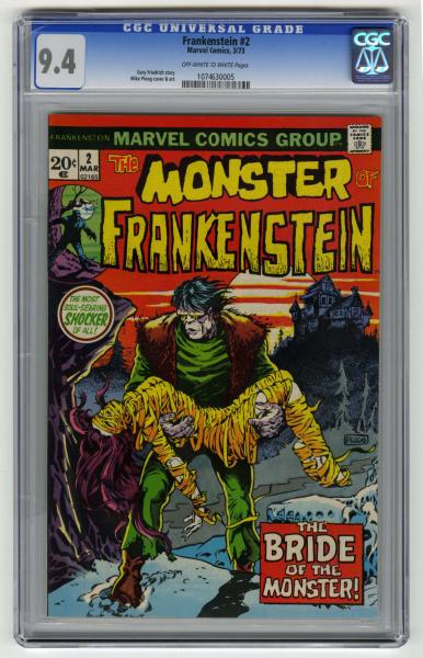 Frankenstein 2 CGC 9 4 Marvel 10dc7b