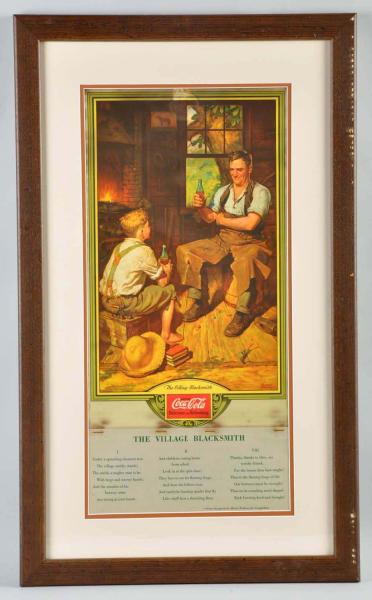 1933 Coca Cola Calendar Framed 10dc8c