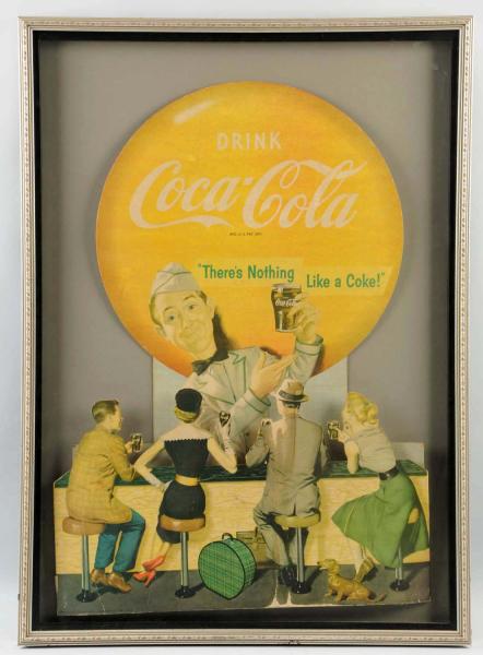 Rare Coca-Cola Cutout Display.