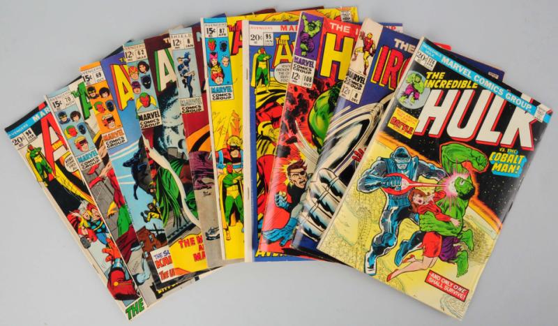 Lot of 10 1960s 70s Marvel Comic 10dc99