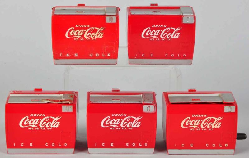 Lot of 5 Assorted Coca Cola Miniature 10dcb4