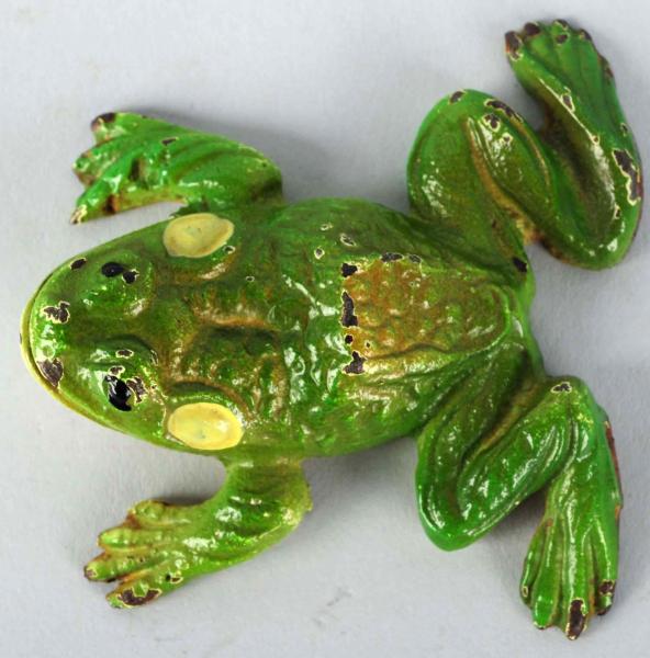 Cast Iron Frog Card Holder Hubley Condition 10dcc6