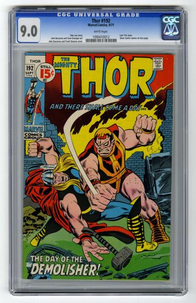 Thor #192 CGC 9.0 Marvel Comics