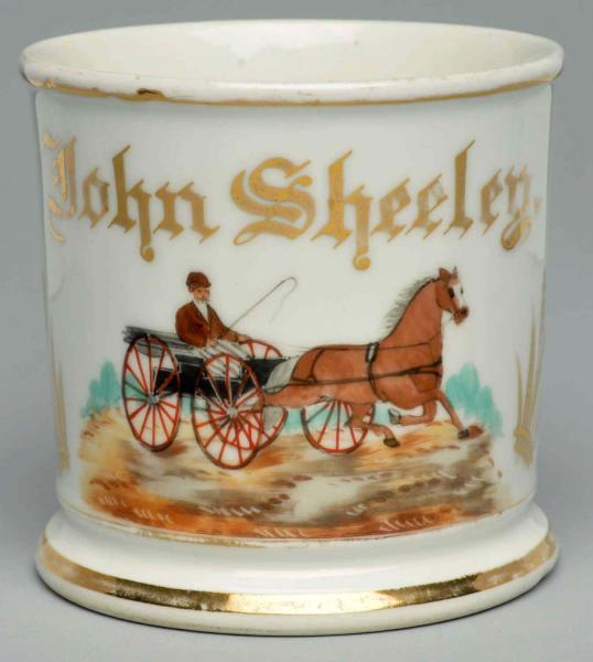 Horse-Drawn Carriage Shaving Mug.