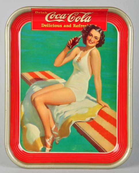 1939 Coca Cola Serving Tray Tiny 10dcf5