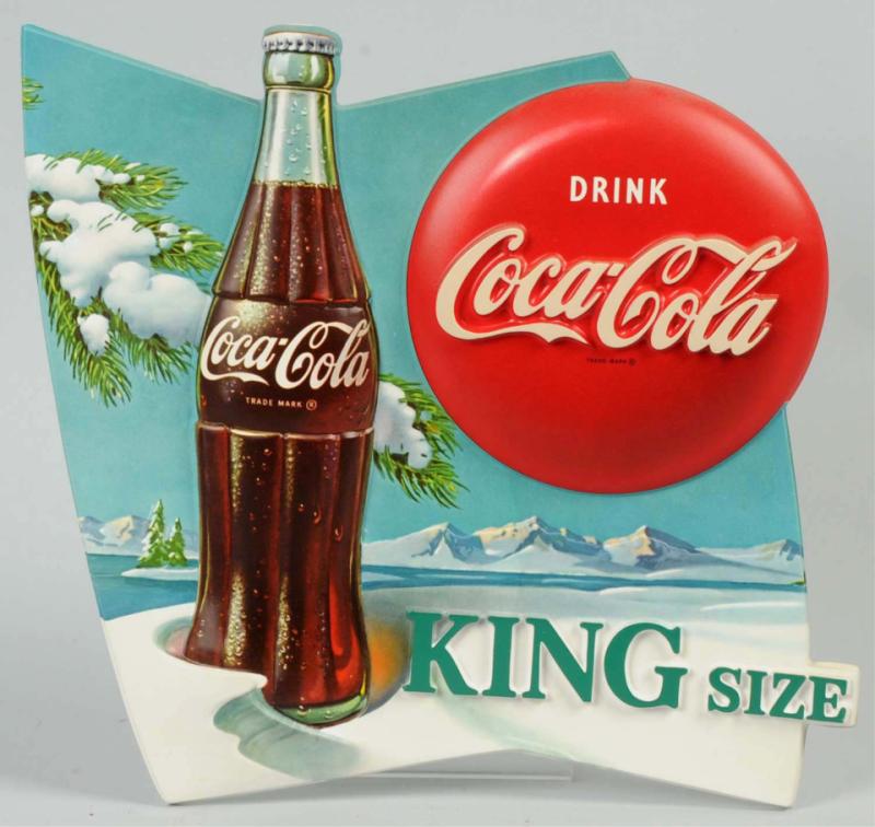 Lot of 2: Plastic Coca-Cola Signs.