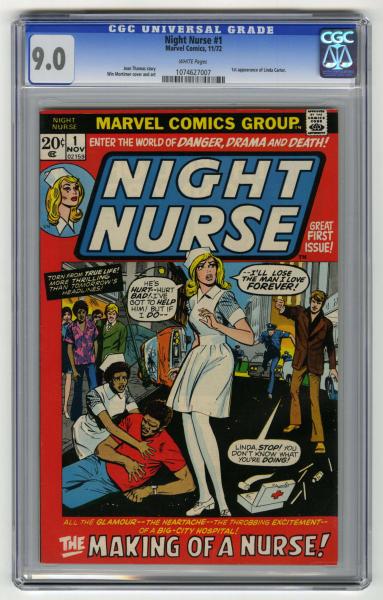 Night Nurse 1 CGC 9 0 Marvel Comics 10dd02
