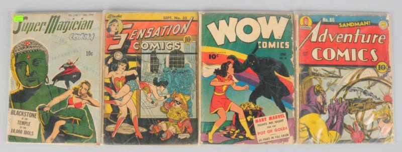 Lot of 4 Golden Age Comic Books  10dd00