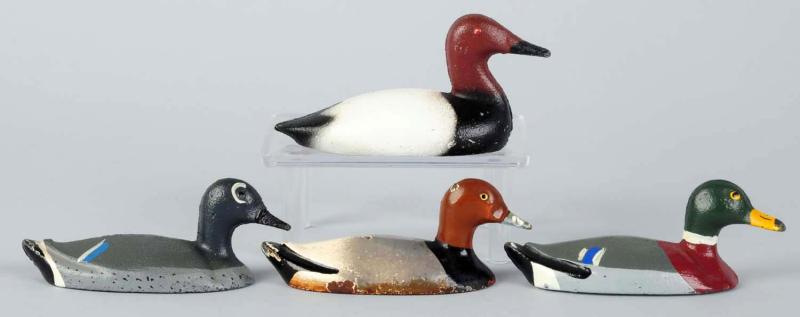 Lot of 4Cast Iron Duck Decoy Figural