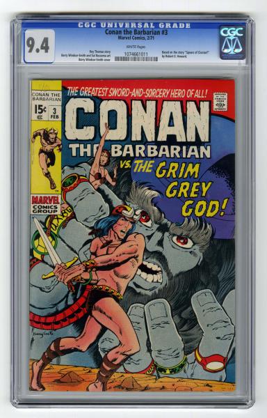 Conan the Barbarian #3 CGC 9.4