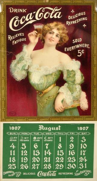 1907 Coca Cola Calendar Nicely 10dd34