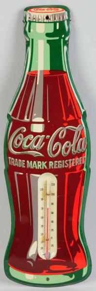 Tin Coca-Cola Thermometer. 
1950s.