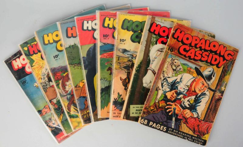 Lot of 9: 1943-44 Hopalong Cassidy