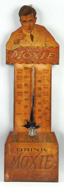 Large Embossed Tin Moxie Thermometer  10dd3b