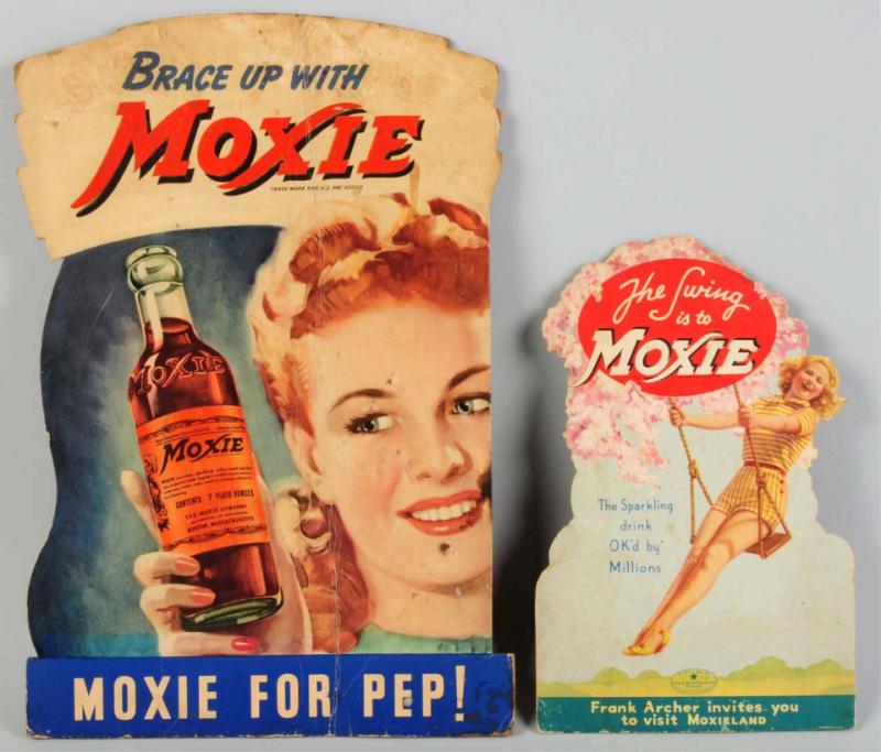 Lot of 2 Cardboard Moxie Cutout 10dd3c