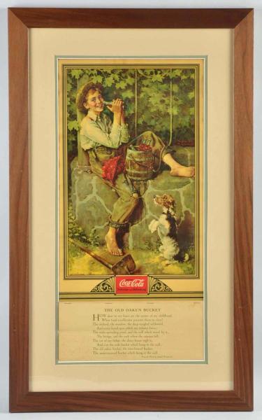 1932 Coca-Cola Calendar. 
Framed