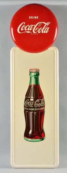 Coca-Cola Pilaster & Button Sign.