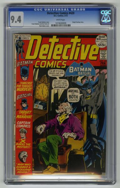 8Detective Comics 420 CGC 9 4 10dd64