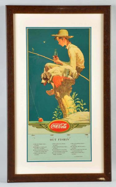 1935 Coca Cola Calendar Framed 10dd7b