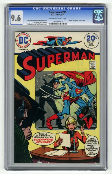 Superman #275 CGC 9.6 D.C. Comics