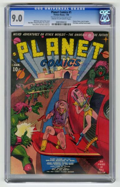 Planet Comics 1 CGC 9 0 Fiction 10dda5