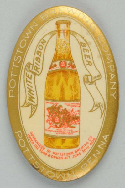 White Ribbon Beer Pocket Mirror. 
From