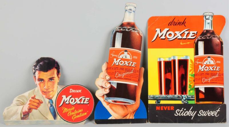 Lot of 3 Assorted Cardboard Moxie 10ddc0