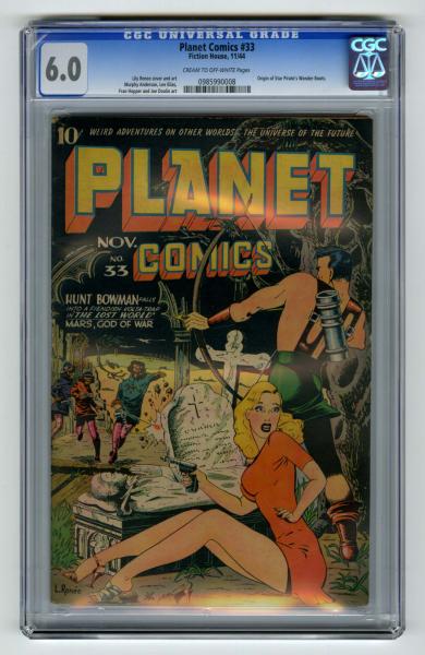 Planet Comics 33 CGC 6 0 Fiction 10ddc3