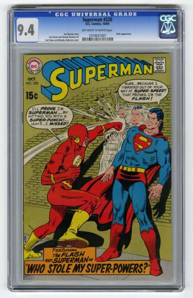 Superman #220 CGC 9.4 D.C. Comics 10/69.