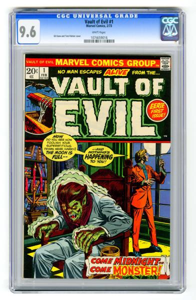 Vault of Evil 1 CGC 9 6 Marvel 10de09