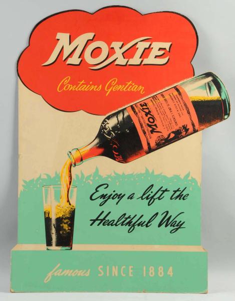 Lot of 2 Cardboard Moxie Cutouts  10de42