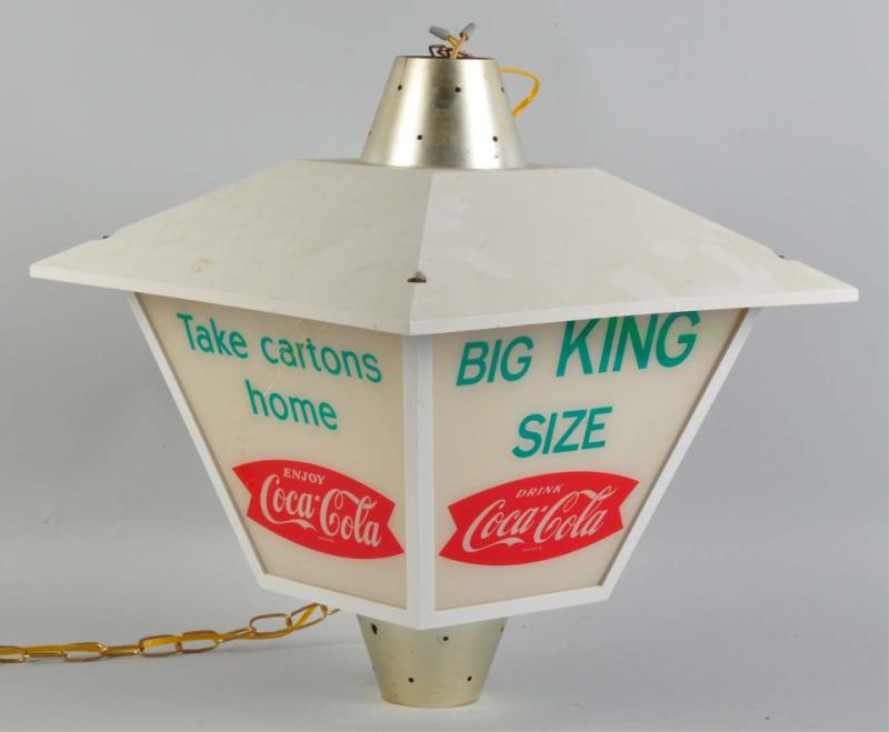 Plastic & Glass Coca-Cola Lantern Light.