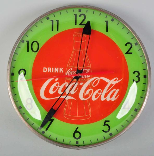 Coca Cola Electric Light Up Clock  10de60