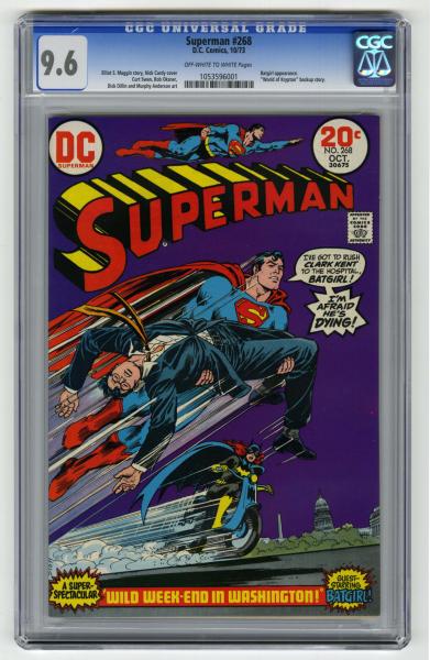 Superman #268 CGC 9.6 D.C. Comics