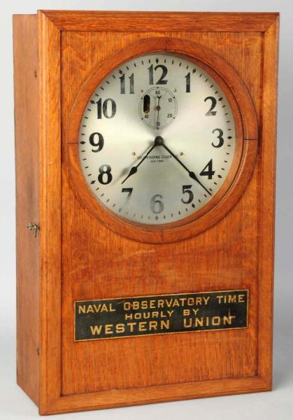 Western Union Clock. 
Circa 1920s.