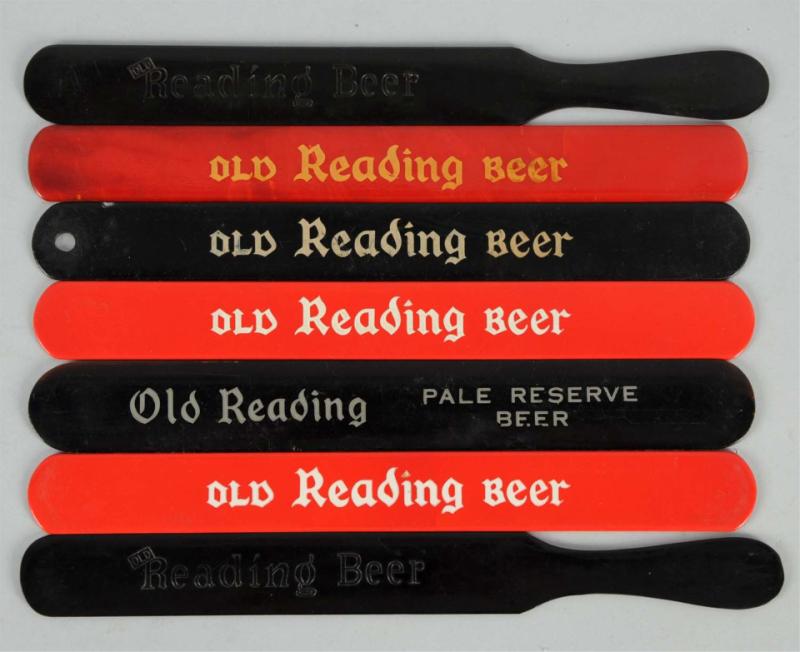 Lot of 7 Old Reading Beer Foam 10de87