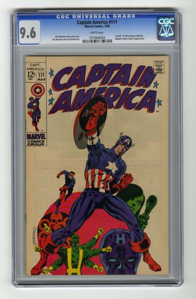 Captain America #111 CGC 9.6 Marvel