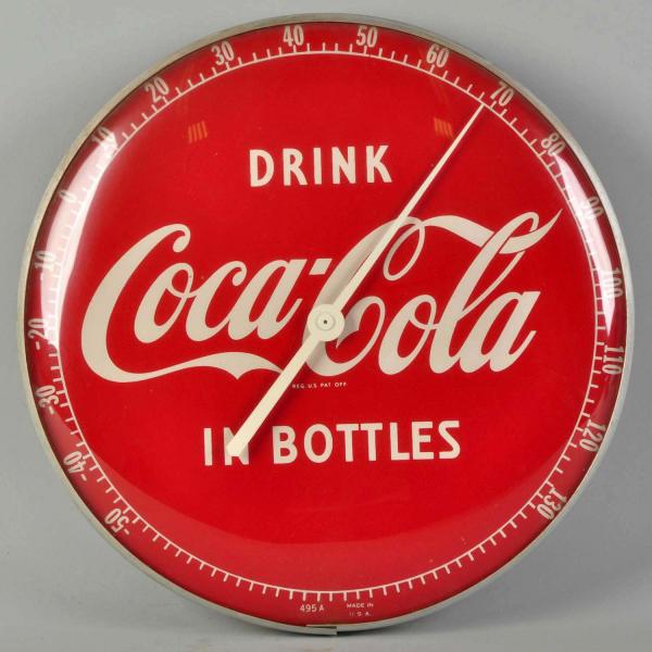 Coca-Cola Dial Thermometer. 
1950s.
