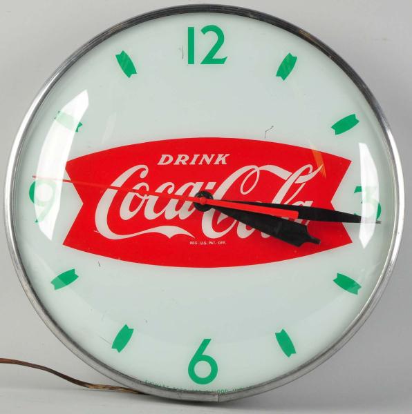 Coca Cola Electric Light Up Clock  10dea2