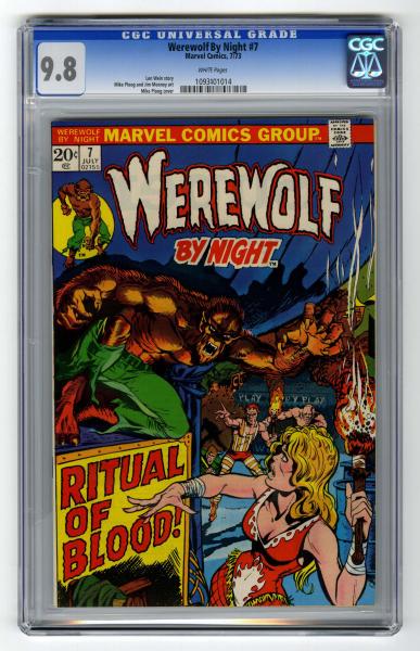 Werewolf By Night 7 CGC 9 8 Marvel 10deaf